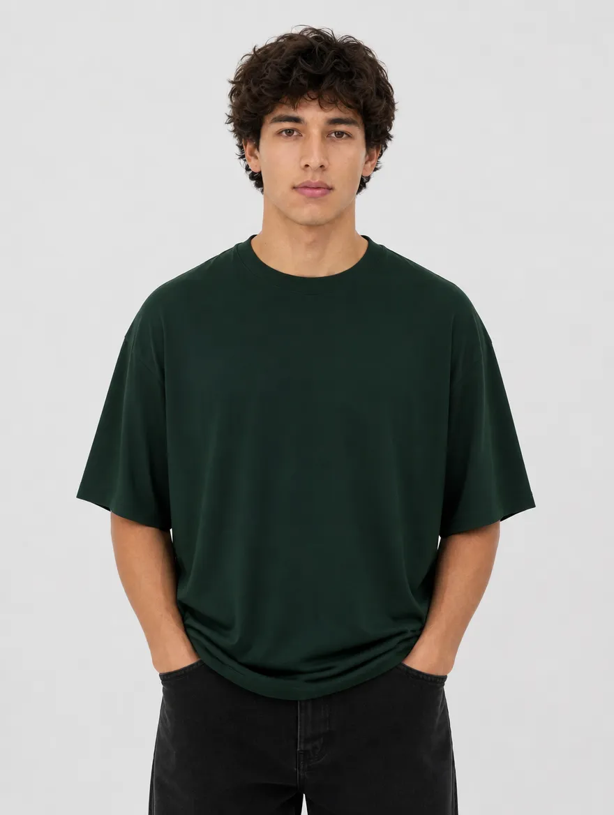 Pack 01 Oversize Verde Botella